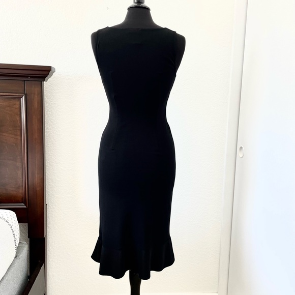 BCBG Midi Slip Dress with Flounce at Bottom - S - Picture 3 of 6